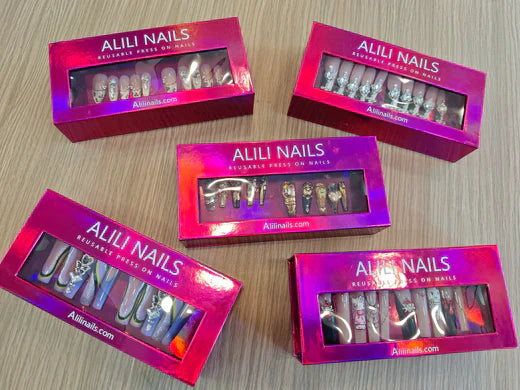 5 sets of press-on nails from Alili Nails