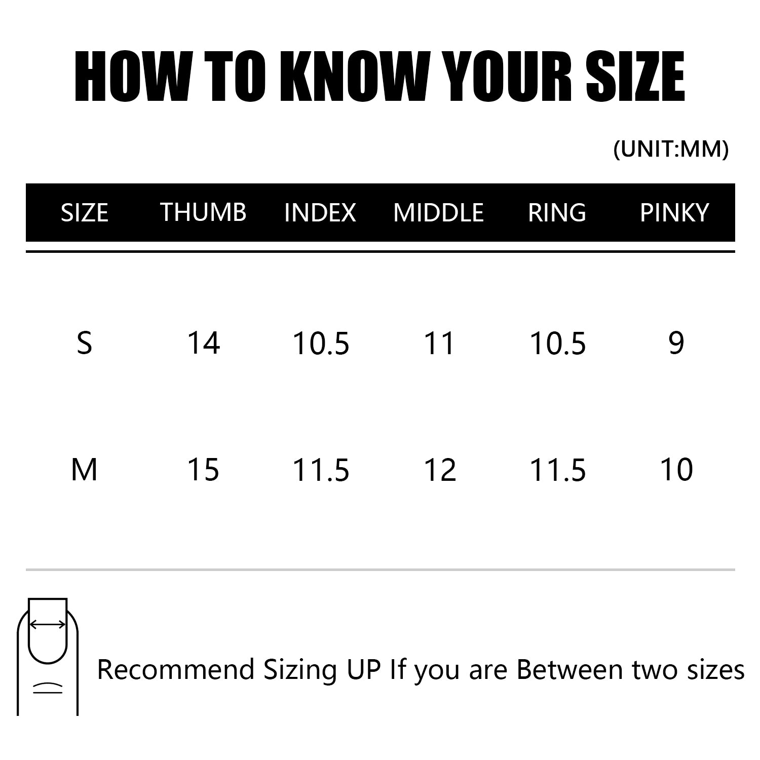 nail size chart