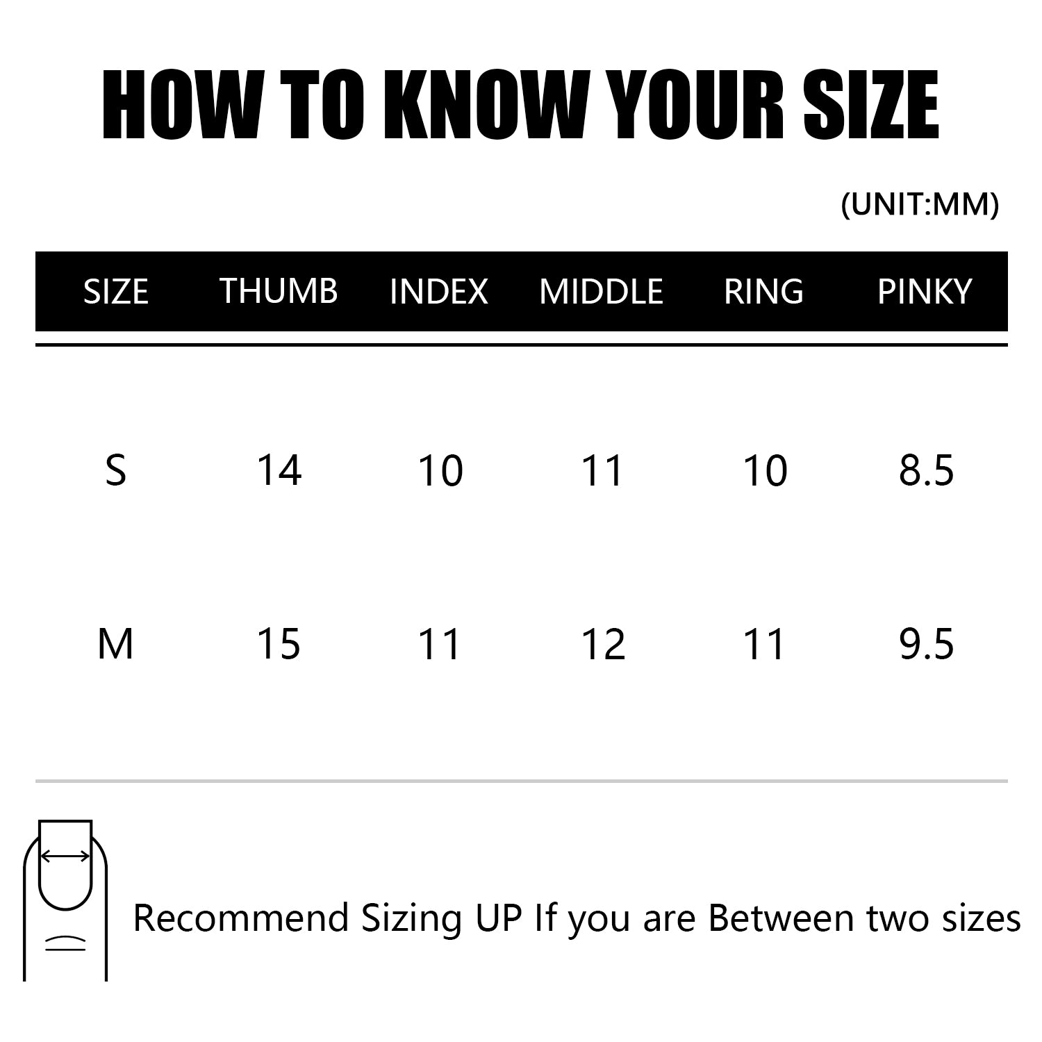 nail size chart