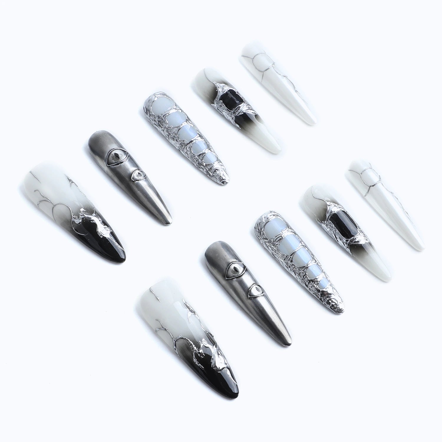 Edgy Stiletto Nails: Futuristic 2025 Style