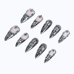 Press on nail with modern and avant-garde design