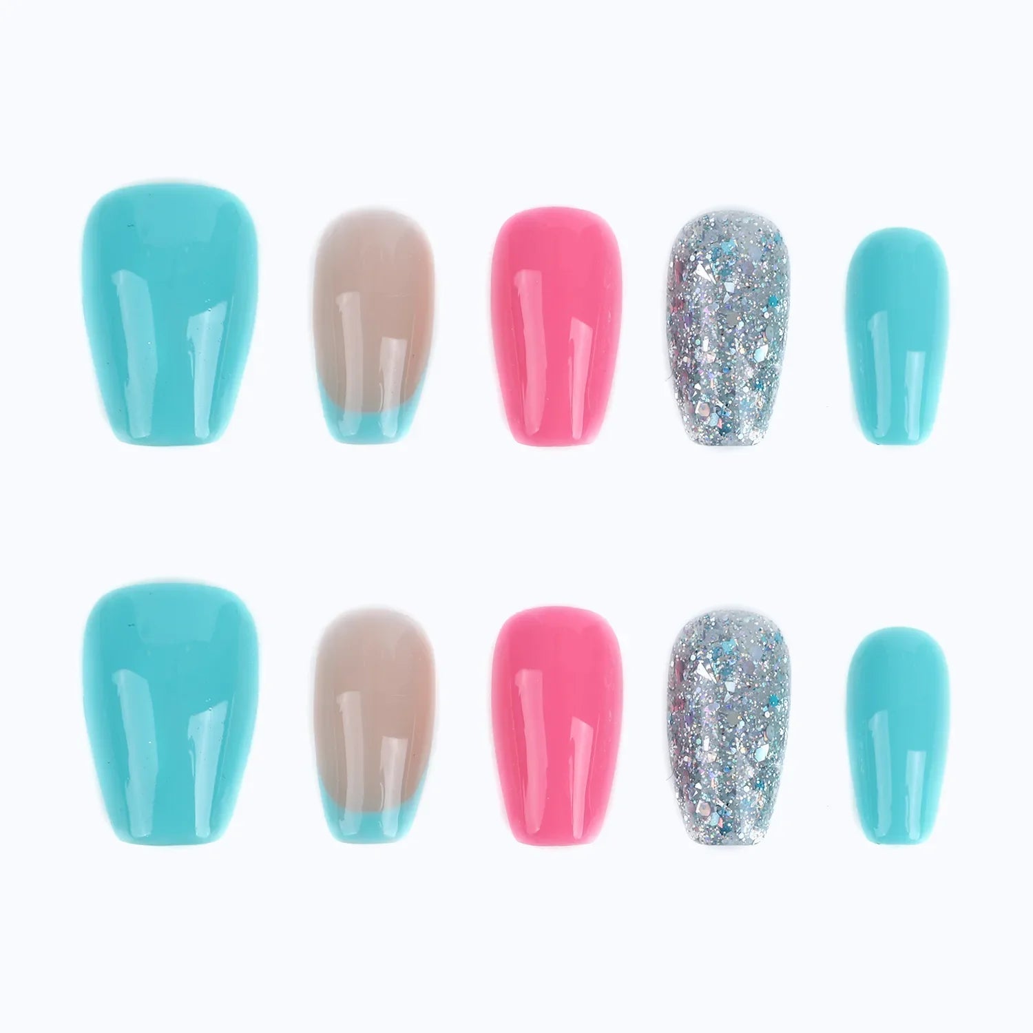 Vibrant Macaron Mixed Color Press on Nails